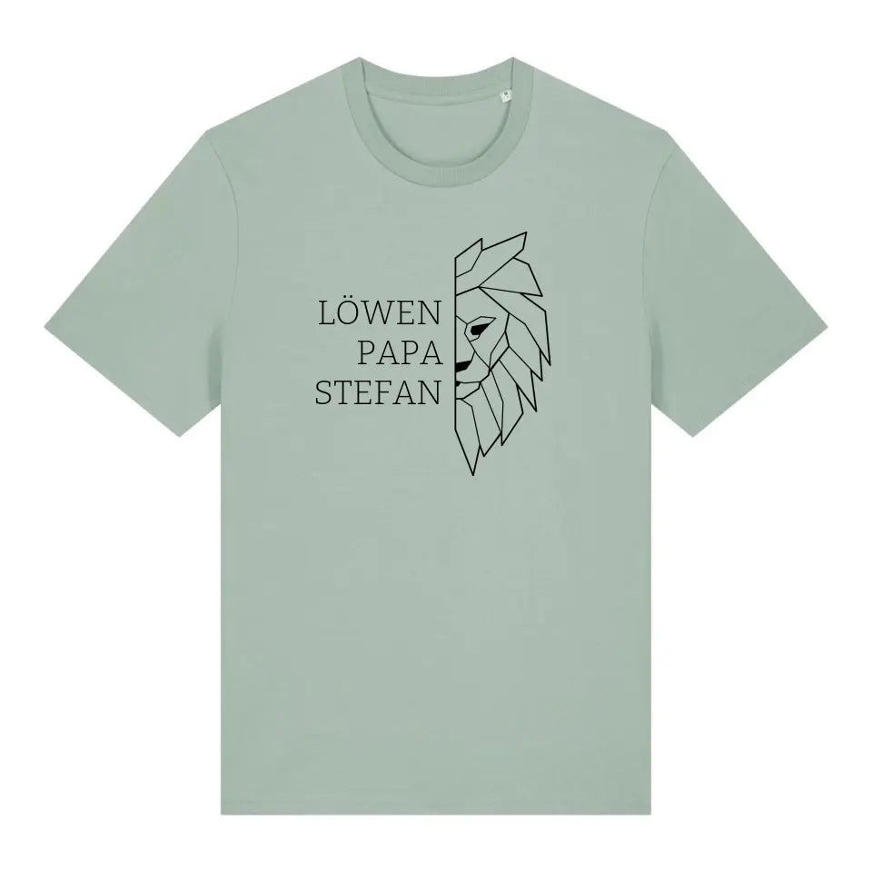 Löwen Papa - Bio Herren Shirt *personalisierbar (mit Namen)*