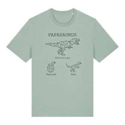 Papasaurus - Bio Herren Shirt *personalisierbar (mit Namen)*