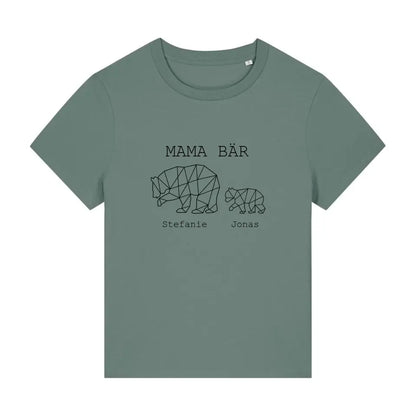 Mama Bär - Bio Damen Shirt *personalisierbar (1-4 Kinder mit Namen)*