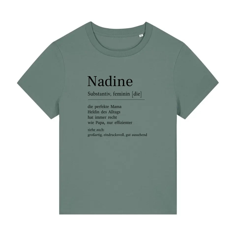 Mama Definition - Bio Damen Shirt *personalisierbar*