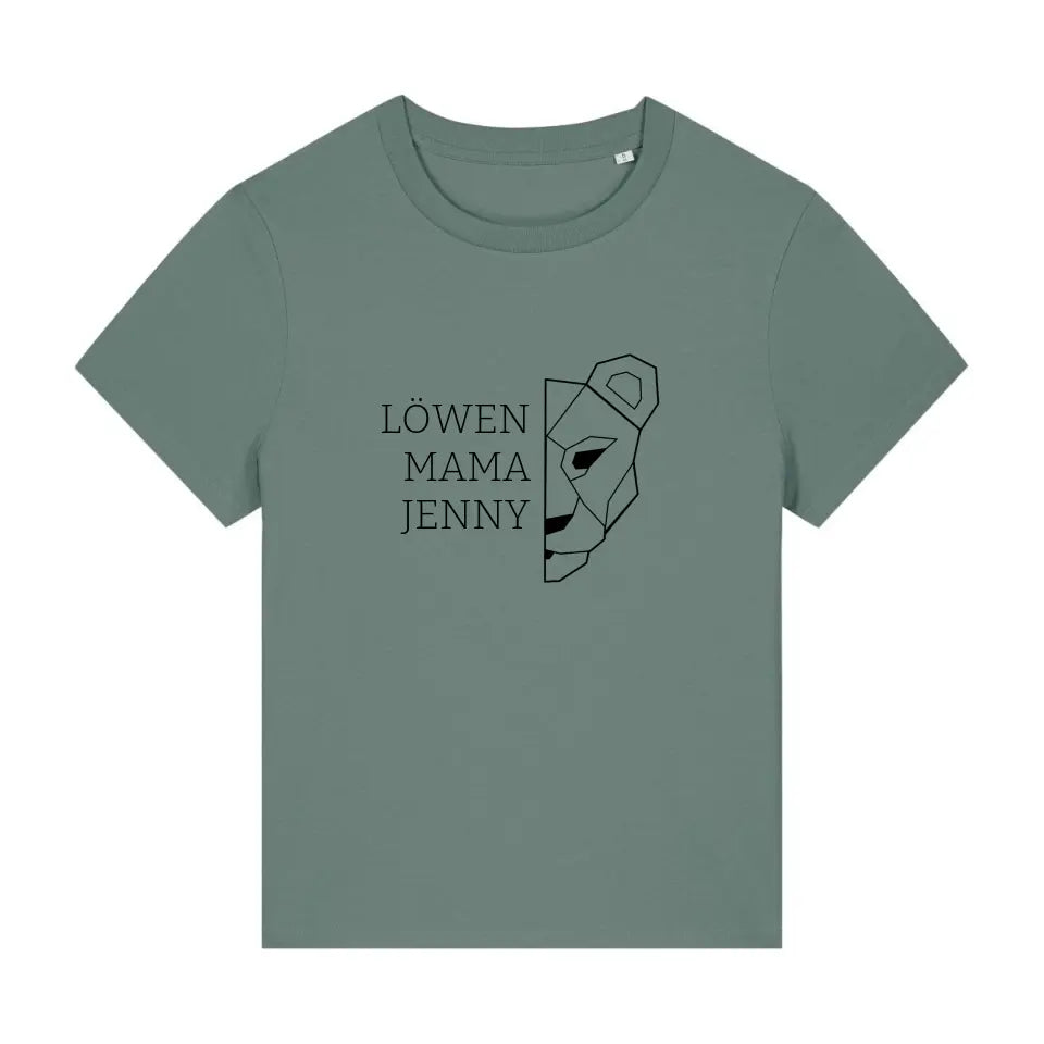 Löwen Mama - Bio Damen Shirt *personalisierbar (mit Namen)*