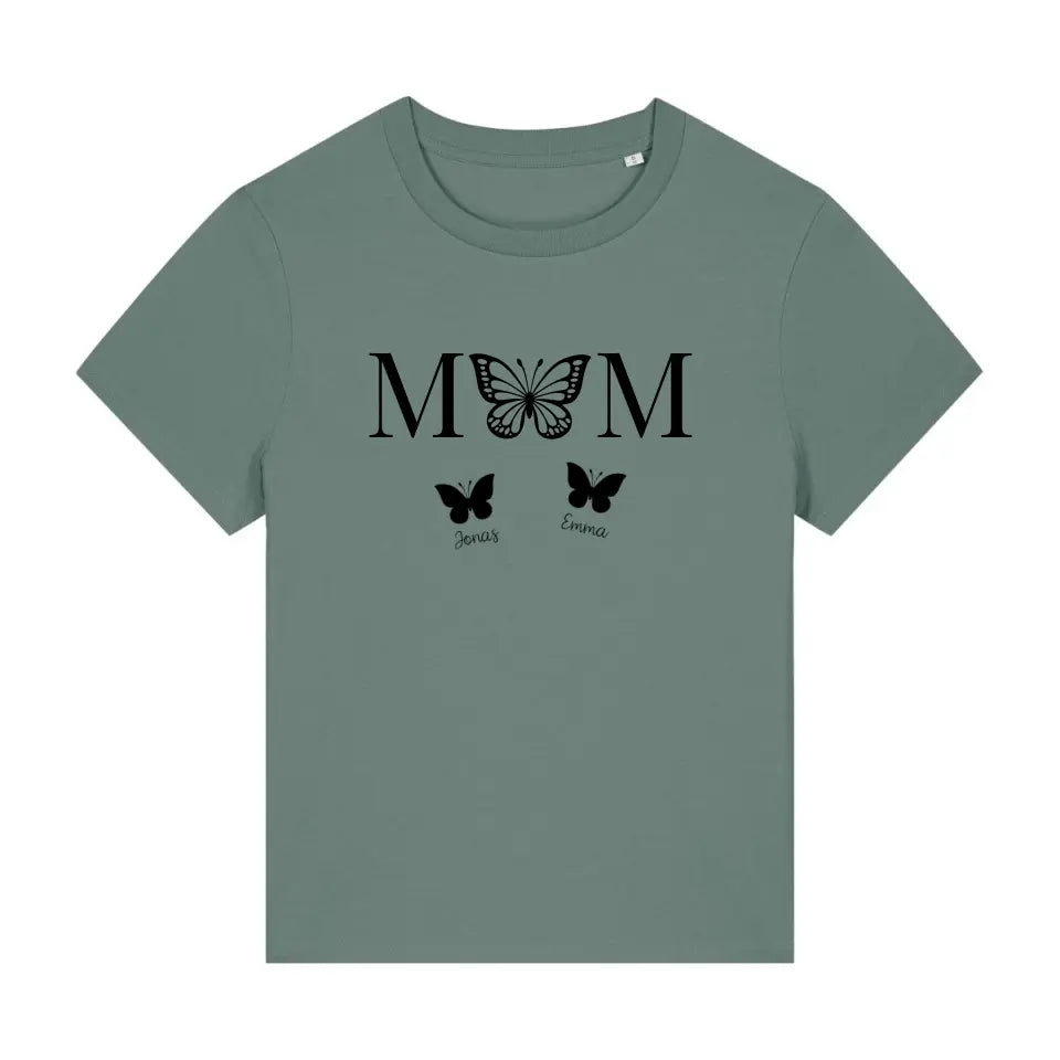 Mom Butterfly - Bio Damen Shirt *personalisierbar*