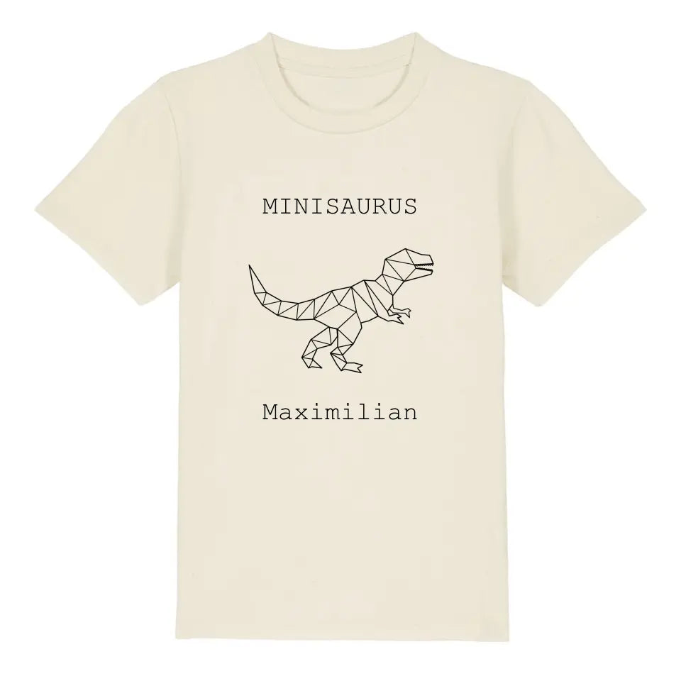 Minisaurus - Bio Kinder Shirt *personalisierbar (mit Namen)*