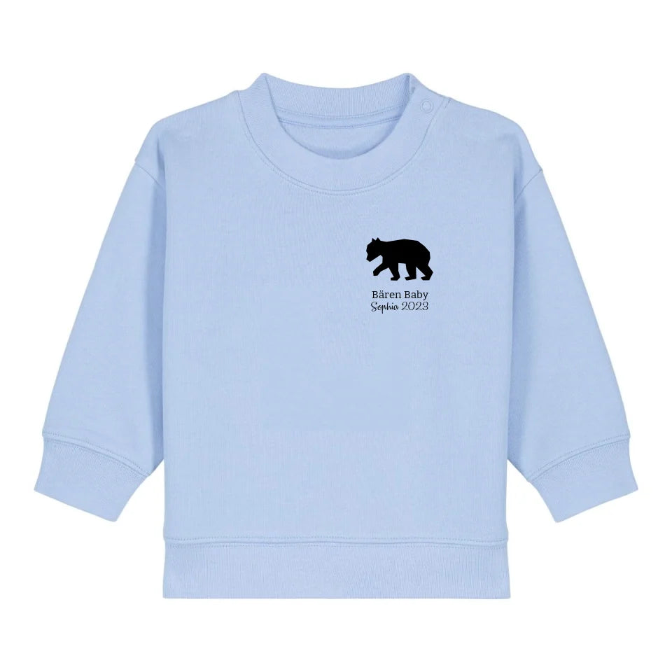 Bären Baby klein - Bio Baby Sweatshirt *personalisierbar*