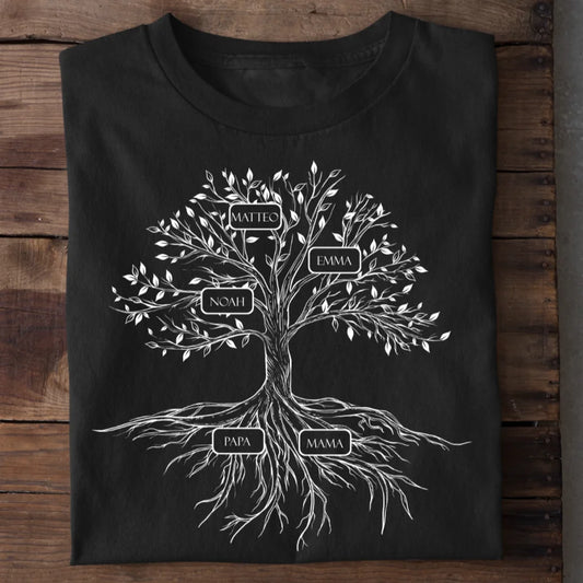 Family Tree - Bio Herren Shirt *personalisierbar*