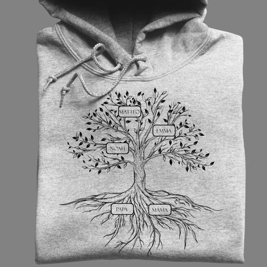 Family Tree - Bio Unisex Hoodie *personalisierbar*