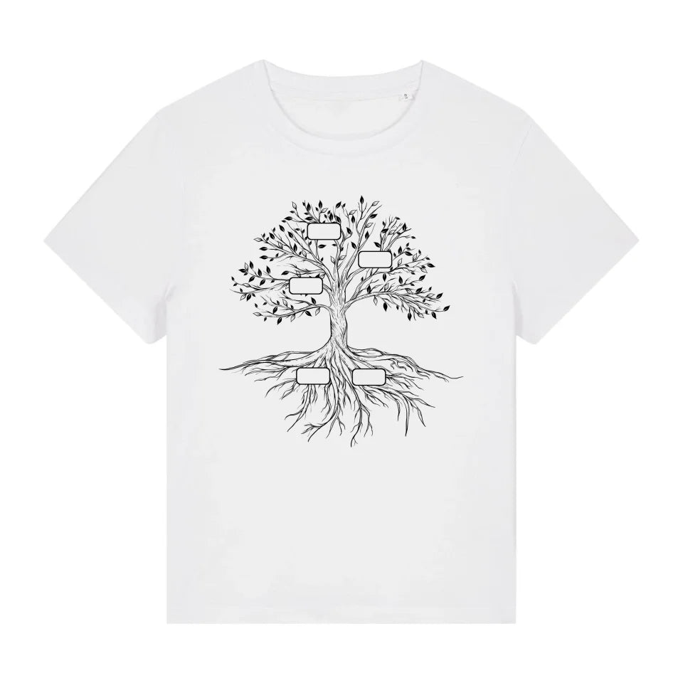 Family Tree - Bio Damen Shirt *personalisierbar*