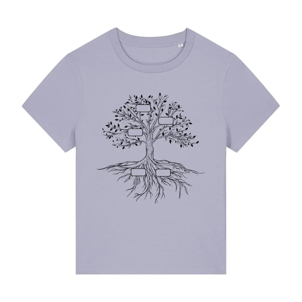 Family Tree - Bio Damen Shirt *personalisierbar*