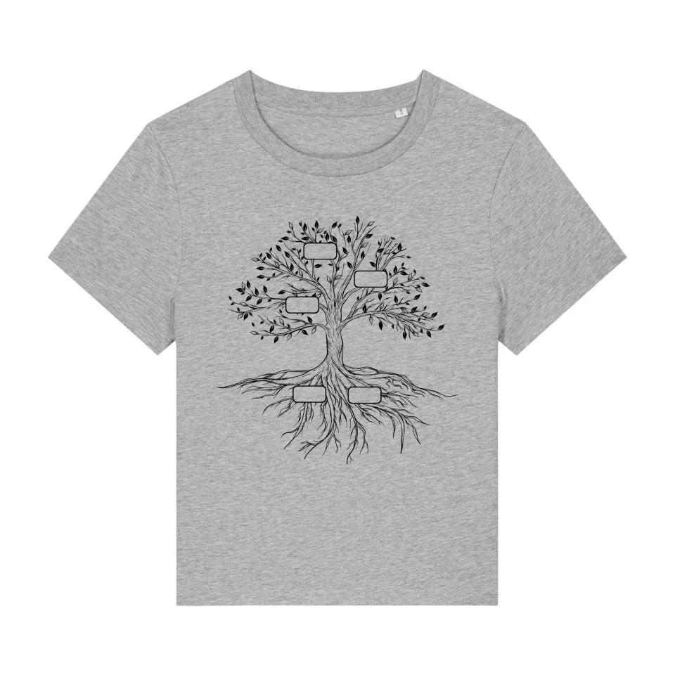 Family Tree - Bio Damen Shirt *personalisierbar*