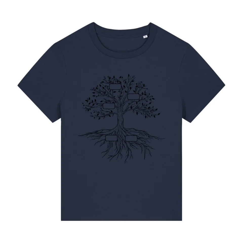 Family Tree - Bio Damen Shirt *personalisierbar*