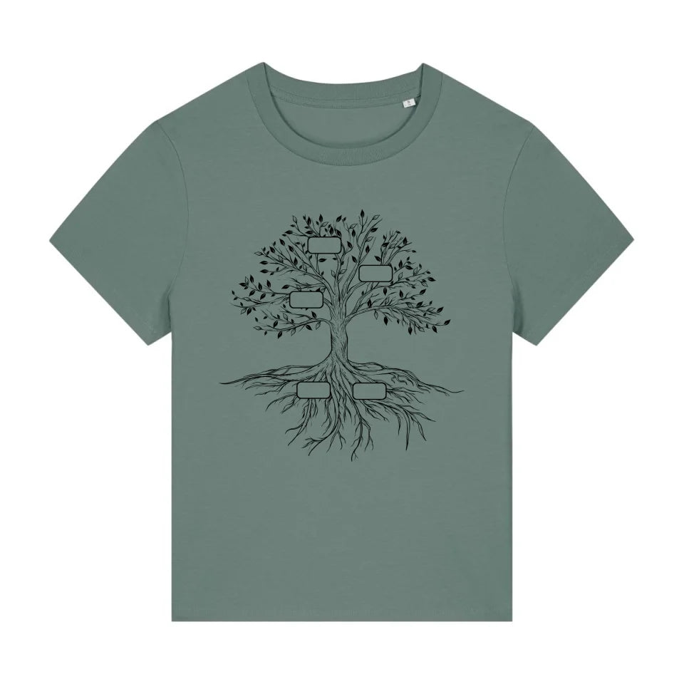 Family Tree - Bio Damen Shirt *personalisierbar*