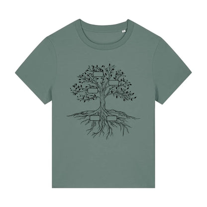 Family Tree - Bio Damen Shirt *personalisierbar*