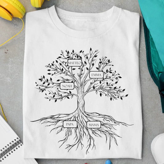 Family Tree - Bio Kinder Shirt *personalisierbar*