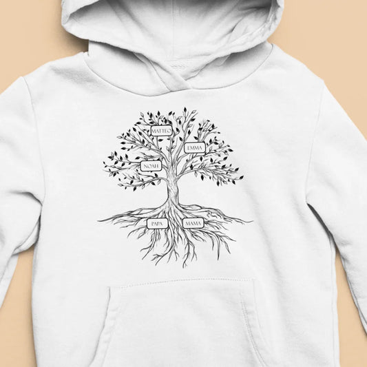 Family Tree - Bio Kinder Hoodie *personalisierbar*