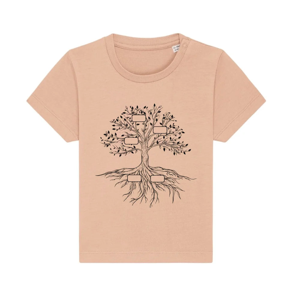 Family Tree - Bio Baby Shirt *personalisierbar*