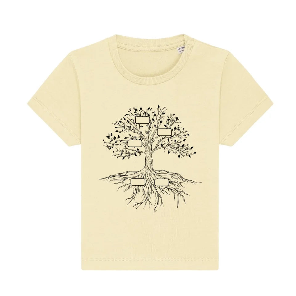 Family Tree - Bio Baby Shirt *personalisierbar*