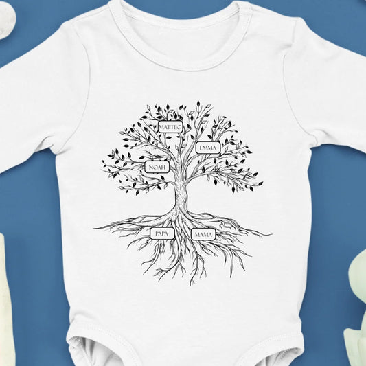 Family Tree - Bio Baby Body *personalisierbar*