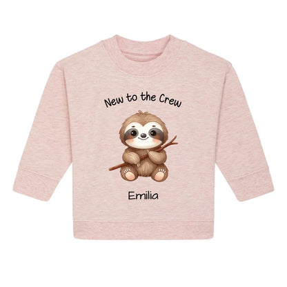 New to the Crew - Bio Baby Sweatshirt *personalisierbar*