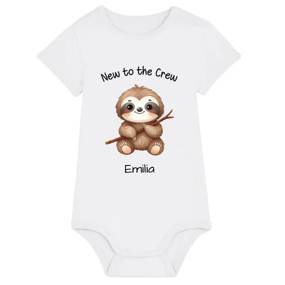 New to the Crew - Bio Baby Body *personalisierbar* Baby Body ST ST White