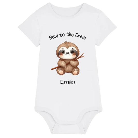 New to the Crew - Bio Baby Body *personalisierbar* Baby Body ST ST White
