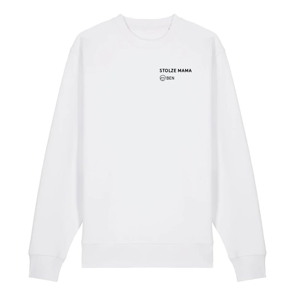 Stolze Mama - Bio Unisex Sweatshirt *personalisierbar* Changer Sweatshirt 2.0 ST ST White