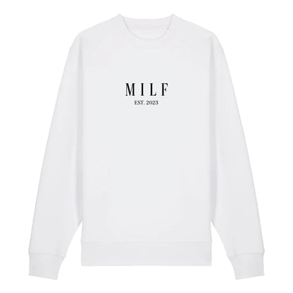 MILF - Bio Unisex Sweatshirt *personalisierbar* Changer Sweatshirt 2.0 ST ST White