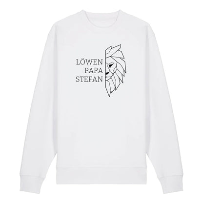 Löwen Papa - Bio Unisex Sweatshirt *personalisierbar (mit Namen)*