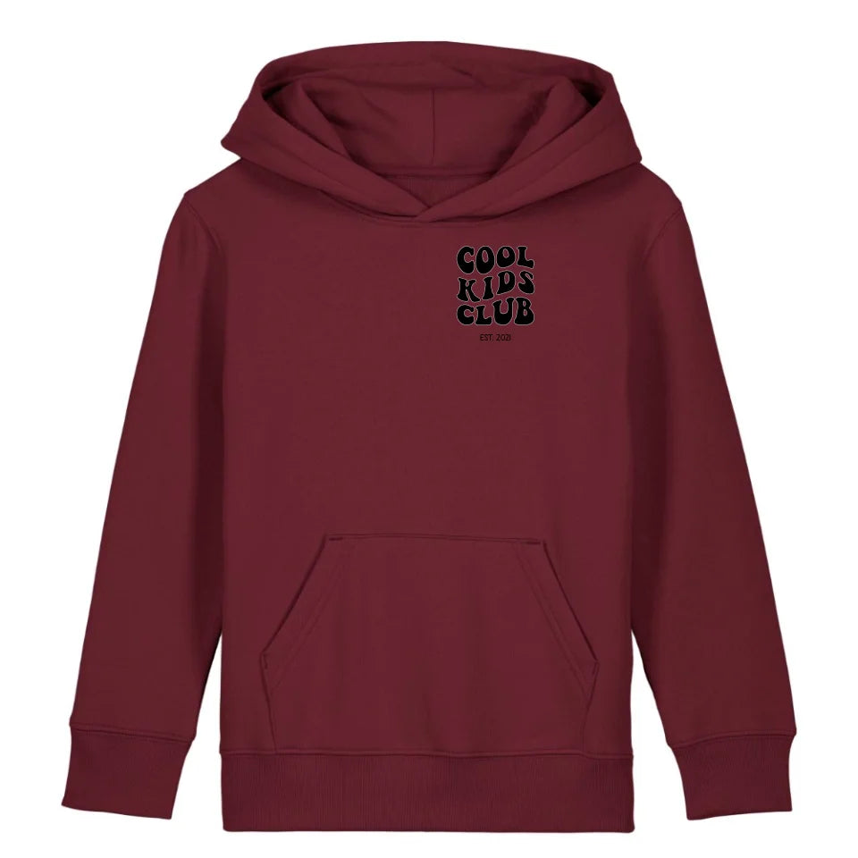 Cool Kids Club - Bio Kinder Hoodie *personalisierbar* Mini Cruiser Hoodie 2.0 ST ST Burgundy