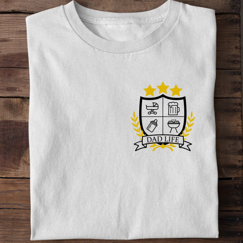 Dad Life Wappen - Bio Herren Shirt *personalisierbar*
