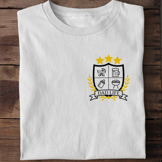 Dad Life Wappen - Bio Herren Shirt *personalisierbar*