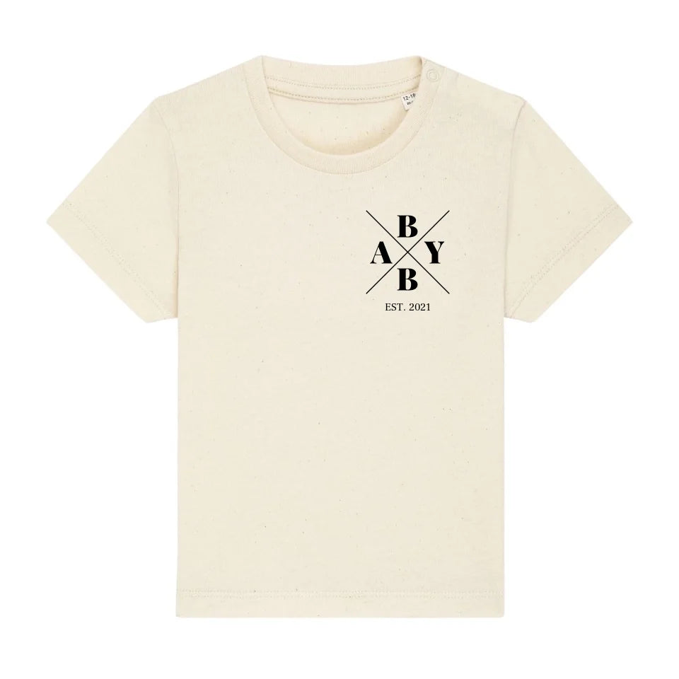 Baby Minimal + Symbole - Bio Baby Shirt *personalisierbar* Baby Creator T-Shirt ST ST NEU Natural-Raw