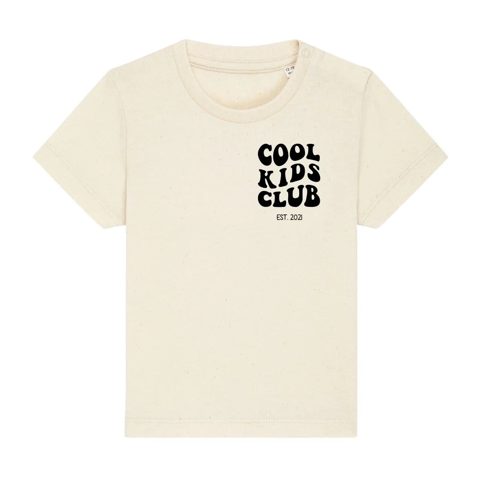 Cool Kids Club - Bio Baby Shirt *personalisierbar* Baby Creator T-Shirt ST ST NEU Natural-Raw
