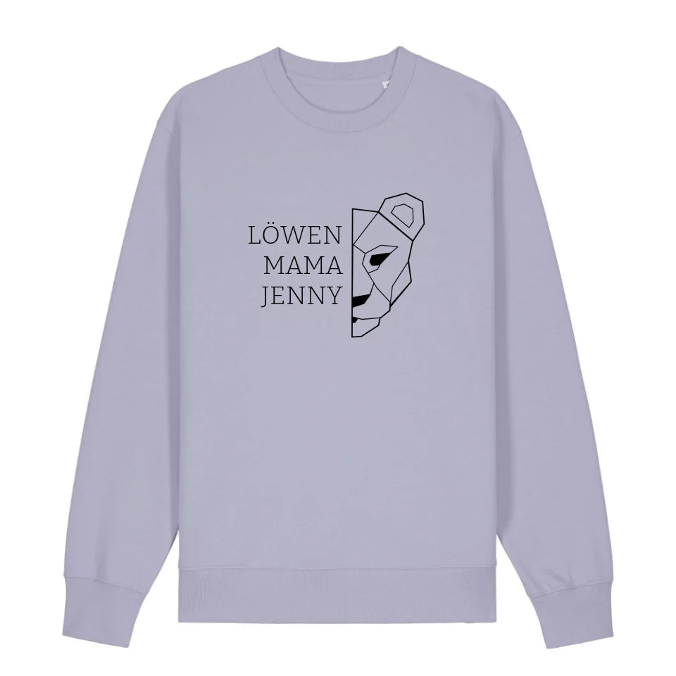 Löwen Mama - Bio Unisex Sweatshirt *personalisierbar (mit Namen)*