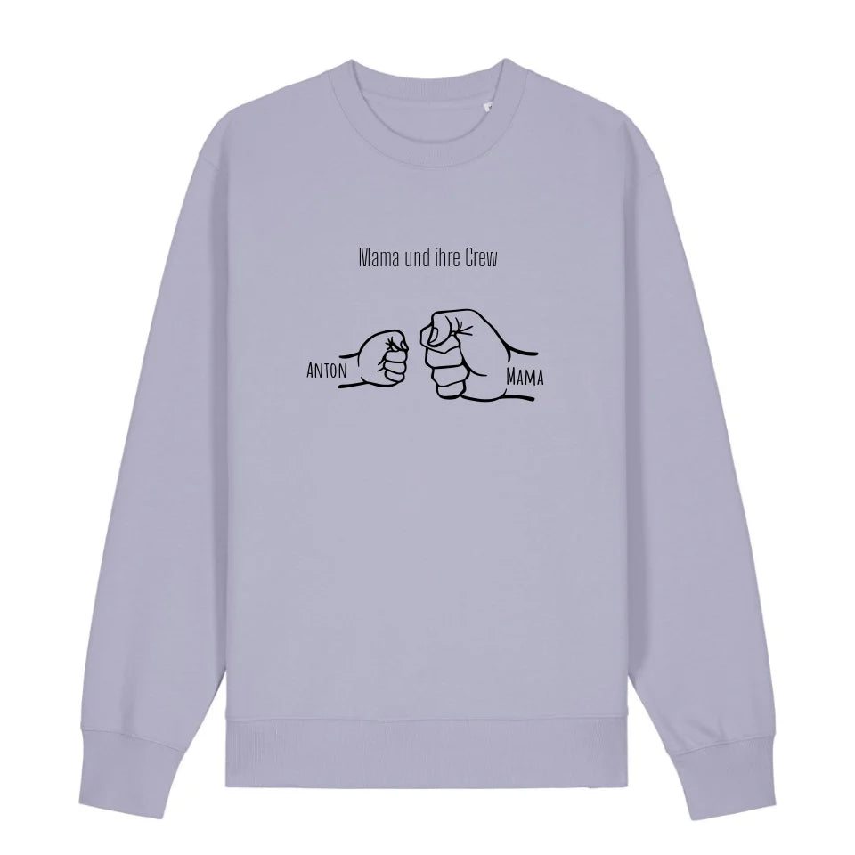 Mama und ihre Crew - Bio Unisex Sweatshirt *personalisierbar*