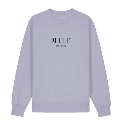 MILF - Bio Unisex Sweatshirt *personalisierbar*