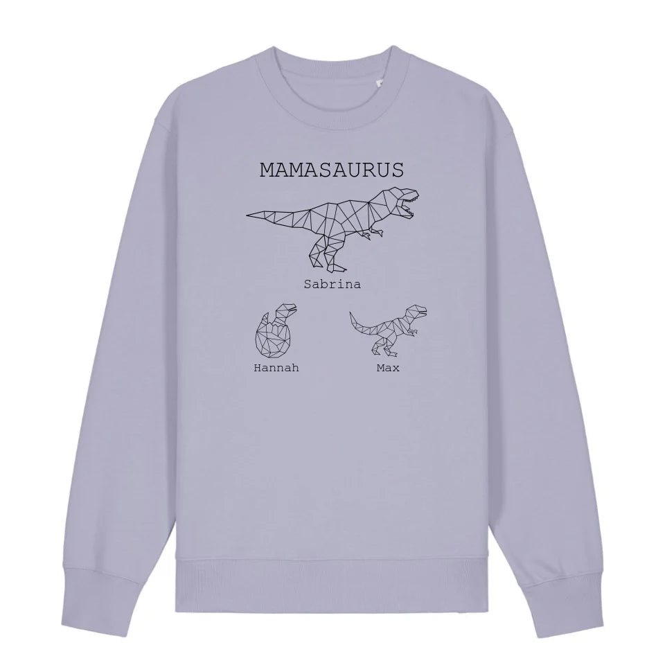 Mamasaurus - Bio Unisex Sweatshirt *personalisierbar (mit Namen)*