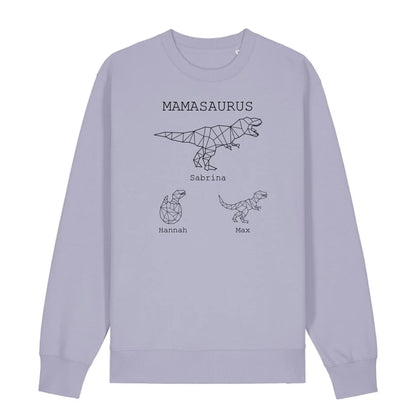 Mamasaurus - Bio Unisex Sweatshirt *personalisierbar (mit Namen)*