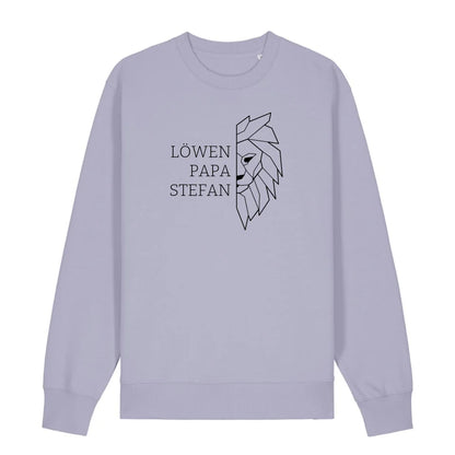 Löwen Papa - Bio Unisex Sweatshirt *personalisierbar (mit Namen)*