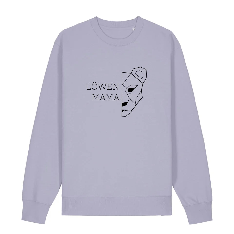 Löwen Mama - Bio Unisex Sweatshirt *personalisierbar (ohne Namen)*