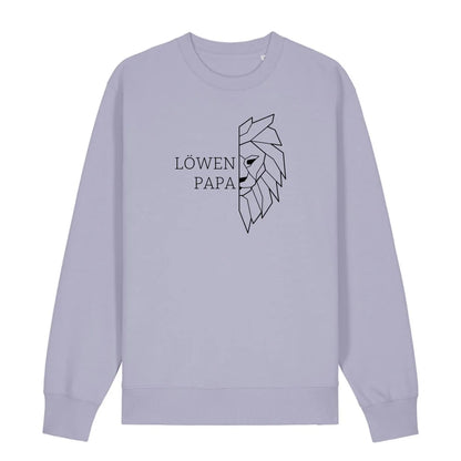 Löwen Papa - Bio Unisex Sweatshirt *personalisierbar (ohne Namen)*