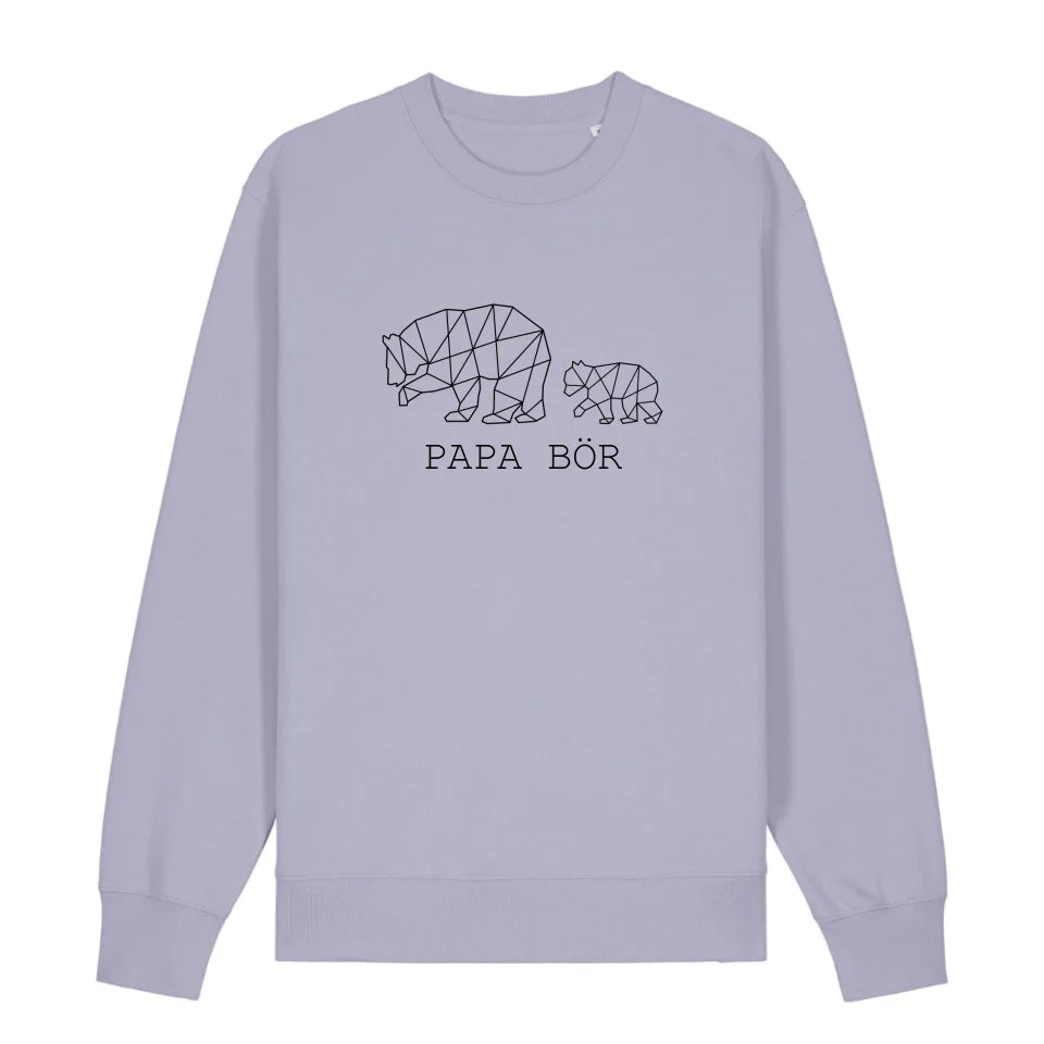 Papa Bör - Bio Unisex Sweatshirt *personalisierbar (1-4 Kinder ohne Namen)*