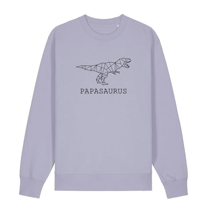 Papasaurus - Bio Unisex Sweatshirt *personalisierbar (ohne Namen)*