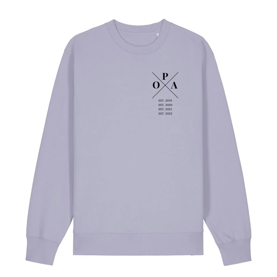 Opa Minimal - Bio Unisex Sweatshirt *personalisierbar*