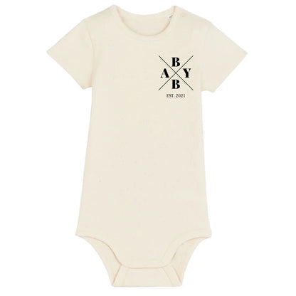 Baby Minimal + Symbole - Bio Baby Body *personalisierbar* Baby Body ST ST Natural-Raw