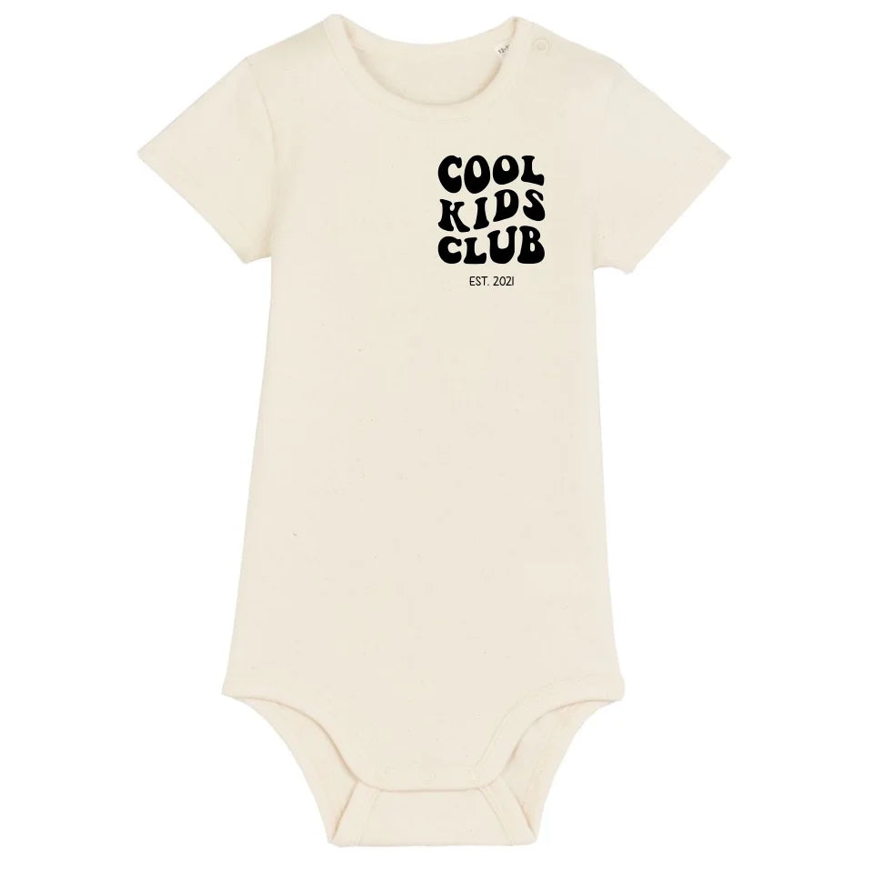Cool Kids Club - Bio Baby Body *personalisierbar* Baby Body ST ST Natural-Raw