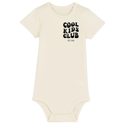 Cool Kids Club - Bio Baby Body *personalisierbar* Baby Body ST ST Natural-Raw