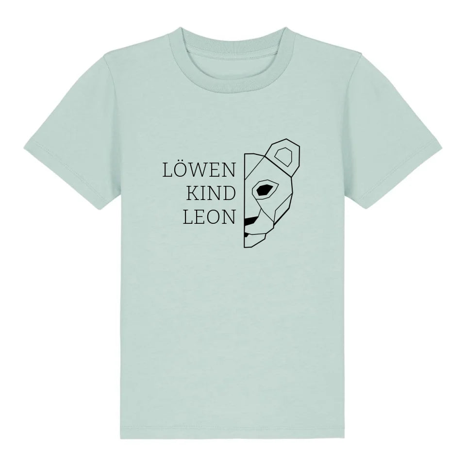 Löwen Kind - Bio Kinder Shirt *personalisierbar (mit Namen)*