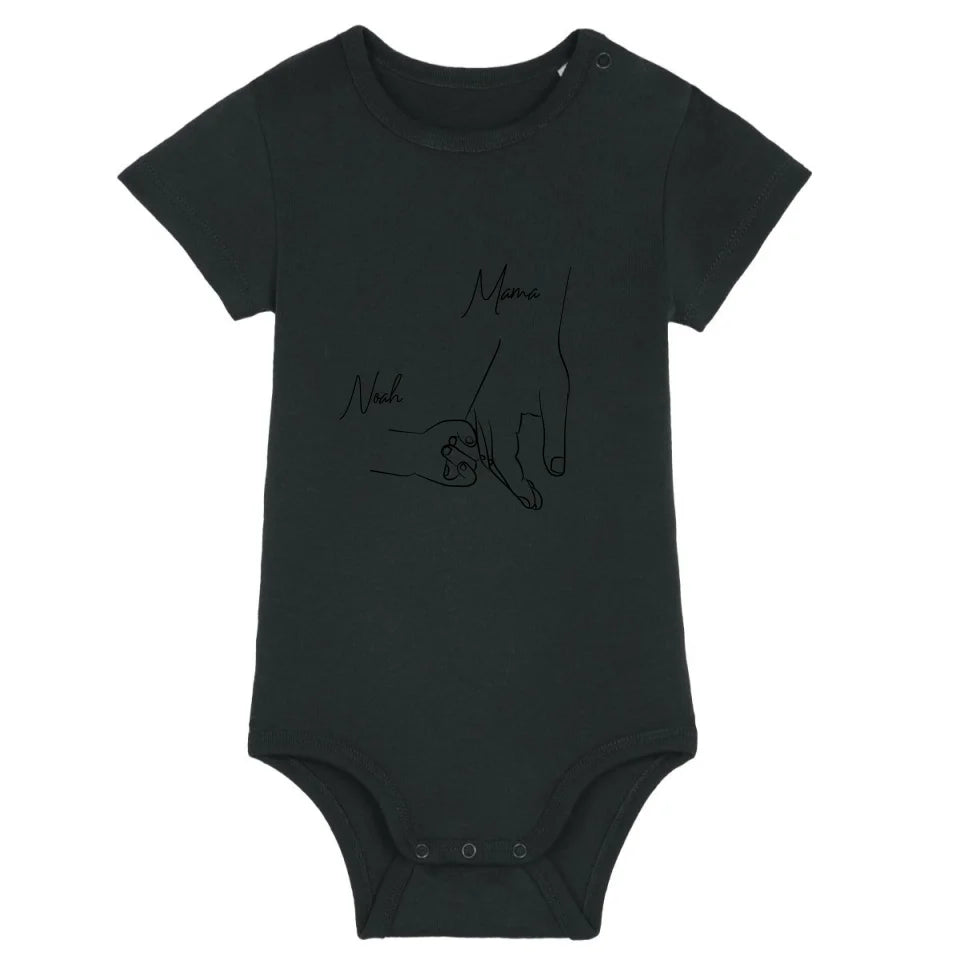 Hold my hand Mom - Bio Baby Body *personalisierbar*