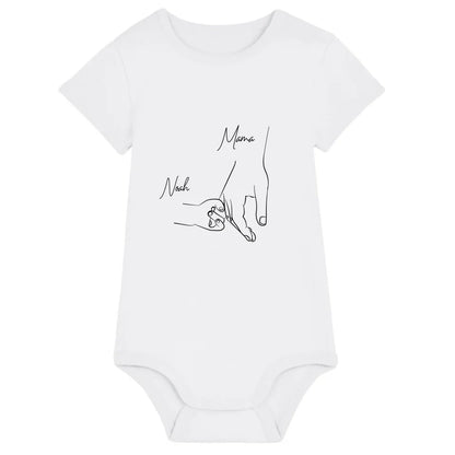 Hold my hand Mom - Bio Baby Body *personalisierbar*