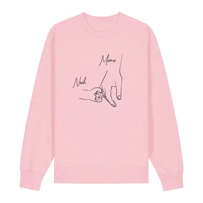 Hold my hand Mom - Bio Unisex Sweatshirt *personalisierbar*